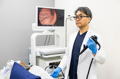 内視鏡を用いた検査など、専門分野を学ぶチャンスが多い環境です